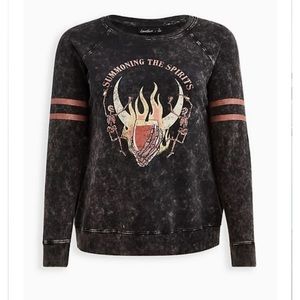 RAGLAN SWEATSHIRT - LOVESICK SUMMON SPIRITS BLACK